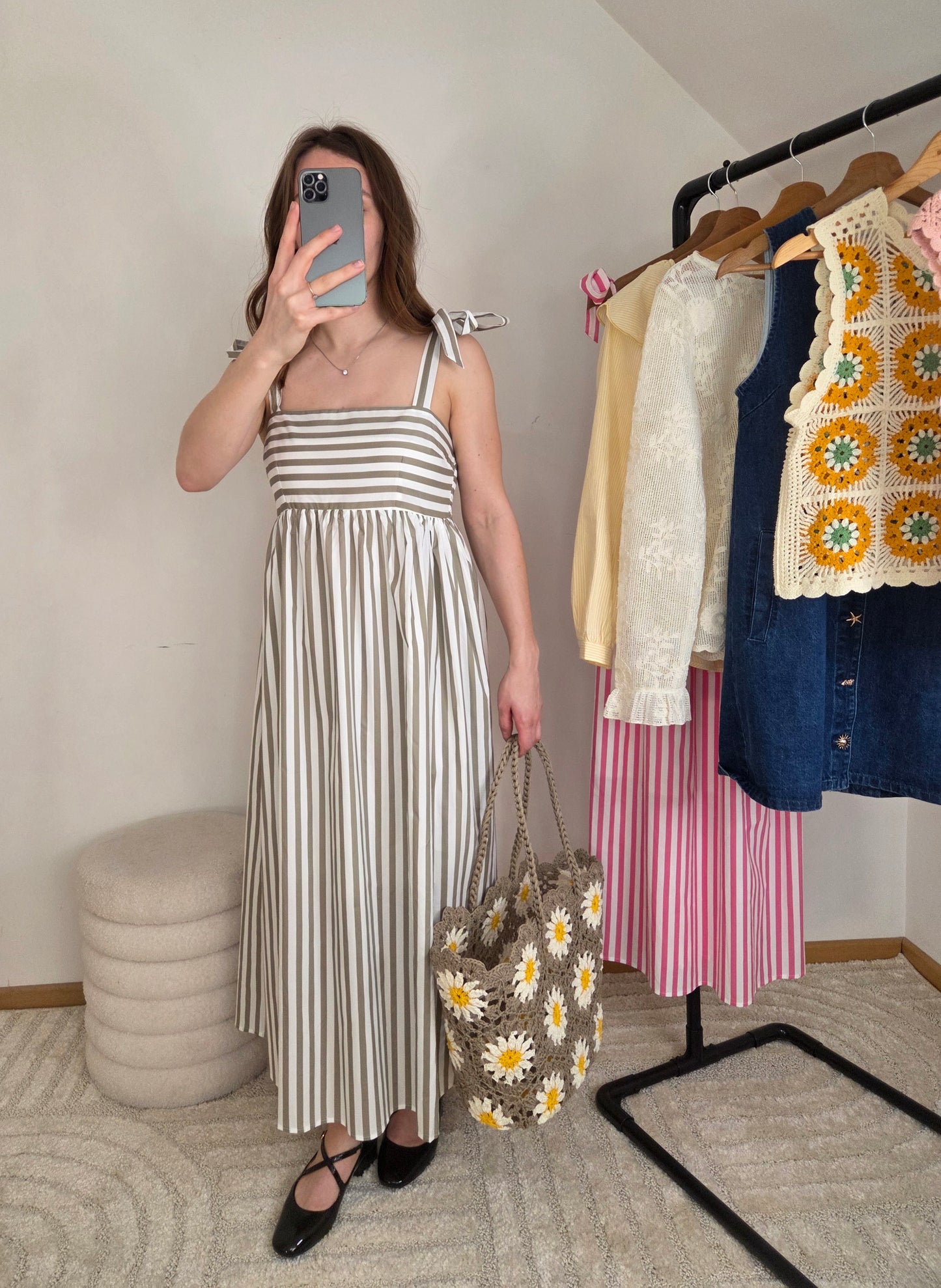 Robe Camélia Rayée
